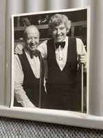 Pro Celebrity Snooker 1977 Original TV Publicity Photo Fred Davis Tom O’Connor