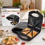 Maya Range 850W Sandwich Maker Non-Stick 4 Slice Toastie Press MR-1092