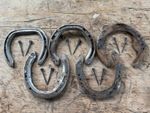 1 X Real Used Lucky Old Horseshoe with Nails, Horse Shoe Lucky Charm, Craft