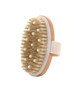 Boar Bristle Dry Body Brush Cellulite Scrubber for Skin Exfoliation Circulation