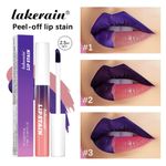3PCS Peel Off Lip Stain Set Waterproof Long Lasting Pink Lip Tint Transfer Proof