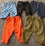 Mixed Brands Unisex Baby Trousers 3-6 Months Cotton Jogger Elastic Waist