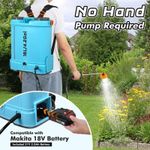 16L Electric Knapsack Pressure Sprayer Garden Battery w/7 Nozzles For Makita UK