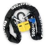 Oxford Boss 14mm Motorcycle Disc Lock Alarm With 1.5M Chain Motorbike Thatcham