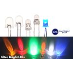 Ultra Bright LEDs 3mm/5mm/8mm/10mm All Colours UK Seller