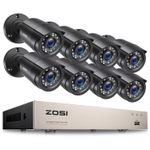 ZOSI 8CH FULL HD 1080P CCTV Camera Home Security System Outdoor H.265+ DVR 2.0MP