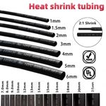 HEAT SHRINK TUBE 2:1 UNLINED & 3:1 ADHESIVE  LINED HEATSHRINK SLEEVE BLACK