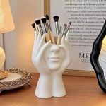 1pc Handmade Creative Human Body Art Makeup Brush Holder - A Unique And Creative