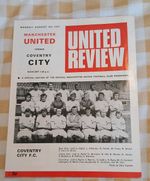Manchester United v Coventry City  Pre Season 09/08/1971