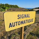 Vintage 1960s French Railway Enamel Sign 'Signal Automatique' Decorative RARE