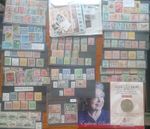 stamps on cards various as priced Q series