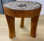 Early 20th Century Kenyan Beaded Kamba Stool