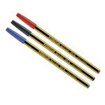 10 Staedtler Noris Stick 434M Ballpoint Pens Office School Red Black Blue 3533
