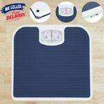 Bathroom Scales Weighing Scale Body Accurate Mechanical Dial Blue/Grey 130kg