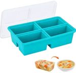 1 Pack Extra Large Soup Containers for Freezing, Silicone Cube Soup Freezer...