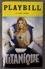 NEW Broadway Musical Playbill 2026 - Titanique - Marla Mindelle, Jim Parsons