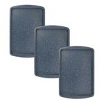 Russell Hobbs Nightfall Stone Baking Tray Set of 3, Blue Marble Carbon Steel