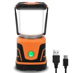 Camping Lights Rechargeable,2200 Lumen Camping Lantern with Rechargeable Battery