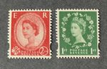 GB 2002 MNH Wilding Definitive Booklet Stamps SG 2258 2259