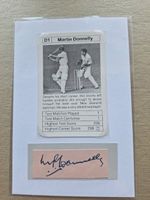 MARTIN DONNELLY NEW ZEALAND CRICKET LEGEND HAND-SIGNED PHOTOCARD