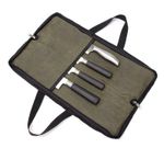 Portable Chef Bag Kitchen Cooking Roll Bag Storage Pockets Handbag 4 Slots
