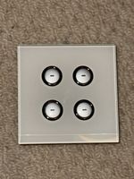 Clipsal c-bus Saturn 4 button keypad and white faceplate 