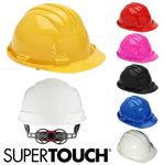Supertouch Safety Helmet Wheel Ratchet Construction Builder Work Hard Hat