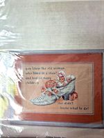 green apple cross stitch chart only OLD WOMAN WHO LIVE IN A SHOE