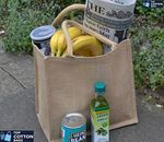 5x Jute Bags Medium Size Hessian Luxury Plain Tote Natural Eco Reusable Shopping