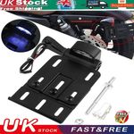 Side Mount Number Plate Bracket Black For Harley Davidson Sportster XL-Models