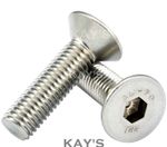 M4 M5 M6 M8 M10 COUNTERSUNK SCREWS ALLEN KEY SOCKET BOLTS A4 STAINLESS STEEL 316