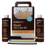Danish Oil Wood Kit for Cleaning Oiling & Restoring Wooden Worktops Furniture