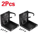 2X Universal Adjustable Folding Cup Drink Holder For Car Truck Boat Camper RV
