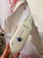 Silentnight Electric Heating Pad White Fabric, Adjustable Heat Settings