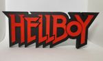 Hellboy Logo Sign 3D Printed – Free Standing Display – Comic Movie Logo
