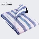 HD Blue/White 170gsm Striped Tarpaulin Heavy Duty Market Stall Cover Tarp Sheet