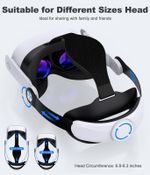 Head Strap for Meta Quest 3S/Quest 3/Quest 2 VR Headsets with Head Soft Cushions