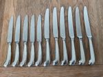 Set 11 Silver Plated ”Pistol Grip” Handled Table & Dessert Knives  George Butler