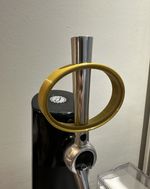 Fizzics DraftPour Oval Frogeye Lens (BRACKET ONLY) fits original handle - GOLD