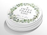 Personalised wedding round sticker labels, custom stickers