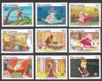 Disney Stamps Sword in the Stone set mnh Animation Cartoons Gambia