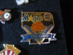 RARE OLD ORLANDO MAGIC US NBA BASKETBALL TEAM METAL PRESS PIN BADGE