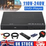 Multi Function DVD Player TV All Region Free Mini DVD Play USB & Remotes Control