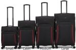 18" 20" 24" 28" 30" 32" Lightweight Luggage Soft Shell Suitcase 4 Wheel Trolley