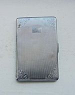 Vintage 1950s Har-Bro Silver Plated Cigarette Case