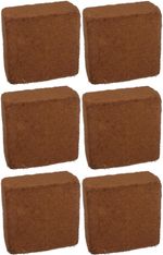 6 x 10 Litre Coco Coir Brick Block Organic Coconut Fibre Peat Free Soil Compost