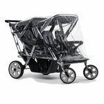 Rain Cover for 4 Seater (2+2) Strollers, Made in The UK, Supersoft PVC