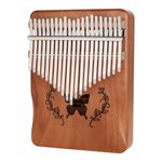 21 Keys Wood Butterfly Kalimba Thumb Piano Finger Percussion Musical Instrument