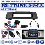 For BMW Z4 E85 E86 02-08 Car Stereo Radio Fascia ISO Aerial Fitting Kit CT24BM06