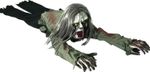 TRIXES HALLOWEEN CRAWLING ZOMBIE - ANAMATRONIC - MOVES AND GROANS - LARGE